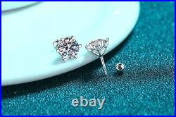0.2ct Diamond Earrings White Gold & Gift Box Lab-Created VVS1/D/Excellent