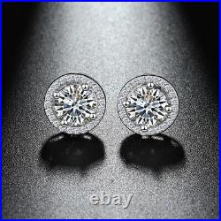 0.5ct Diamond Earrings White Gold & Gift Box Lab-Created VVS1/D/Excellent
