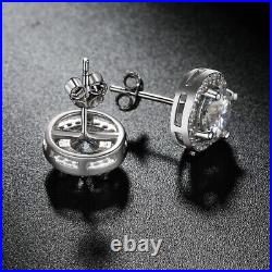 0.5ct Diamond Earrings White Gold & Gift Box Lab-Created VVS1/D/Excellent