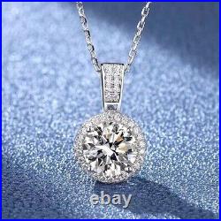 0.5ct Diamond Necklace White Gold & Gift Box Lab-Created VVS1/D/Excellent