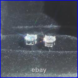 0.8ct Diamond Earrings White Gold & Gift Box Lab-Created VVS1/D/Excellent