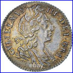 #1066833 Coin, Great Britain, William III, 6 Pence, 1697, AU(55-58), Silver, S