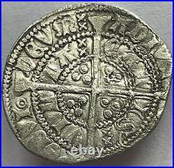 1422-60 Henry VI (6th) Silver Hammered Halfgroat Calais Plain Cross mintmark