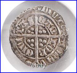 1430, Great Britain, Henry VI. Silver ½ Groat (2 Pence) Coin. Top Pop! NGC AU58