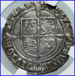 1526 GREAT BRITAIN UK King Henry VIII ANTIQUE OLD Silver 4 Pence Coin NGC i88866