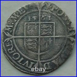 1561 Elizabeth I Sixpence Hammered Tudor Coin, mm Pheon 26mm 2.34g
