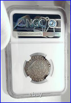 1603 GREAT BRITAIN UK King JAMES I of KJV Bible Silver Sixpence Coin NGC i80401