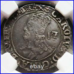 1638-1639 Silver Great Britain Six Pence King Charles I Coin Ngc Very Fine 30