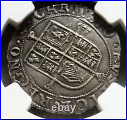 1638-1639 Silver Great Britain Six Pence King Charles I Coin Ngc Very Fine 30