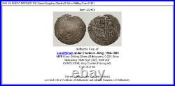 1660-62 GREAT BRITAIN UK United Kingdom Charles II Silver Shilling Coin i93154