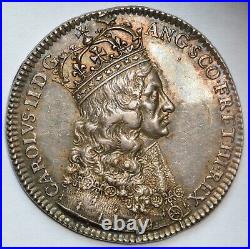 1661 Charles II Silver Coronation Medal by Thomas Simon