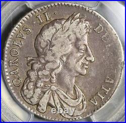 1682 PCGS VF 30 Charles II 1/2 Crown Rare Great Britain Silver Coin (21010602C)