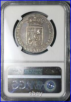 1689 NGC VF 25 William Mary 1/2 Crown Great Britain Silver Coin (21092703C)