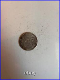 1693 William & Mary Half-Crown (Great Britain, Silver)