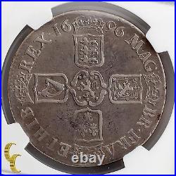 1696 England (Great Britain) Crown Graded VF DETAILS By NGC Silver Coin, KM# 486