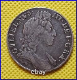 1698 HALFCROWN WILLIAM III British Silver Coin