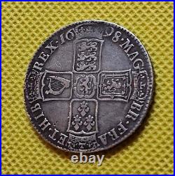 1698 HALFCROWN WILLIAM III British Silver Coin