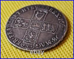 1698 HALFCROWN WILLIAM III British Silver Coin