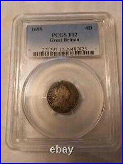 1699 4D Great Britain PCGS F12