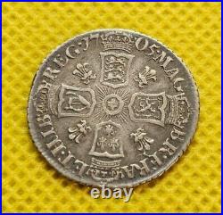 1705 Sixpence Anne British Silver Coin