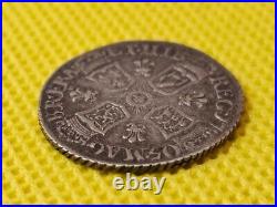 1705 Sixpence Anne British Silver Coin