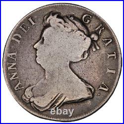 1706 Anne halfcrown of Great Britain silver coin