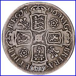 1706 Anne halfcrown of Great Britain silver coin