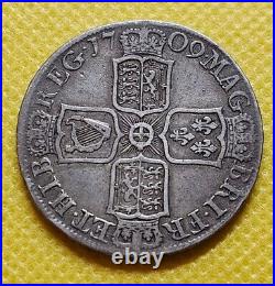 1709 Halfcrown Anne British Silver Coin