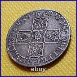 1709 Halfcrown Anne British Silver Coin