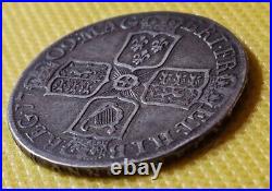 1709 Halfcrown Anne British Silver Coin