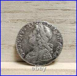 1734 Shilling Great Britain Silver Coin George II