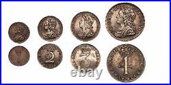 1739 George II Maundy set Great Britain silver coins