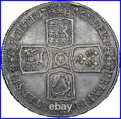 1746 Lima Crown George II British Silver Coin Nice