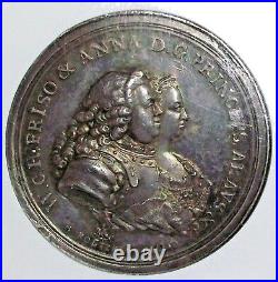 1748 Great Britain Princess Carolyn Silver Birthday Medal Ngc Au55 L@@k
