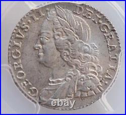 1757 George II Great Britain Silver Sixpence 6d PCGS AU58 Six Pence