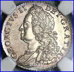 1758 NGC UNC Det George II Shilling Great Britain Uncirculated Coin (20072901C)
