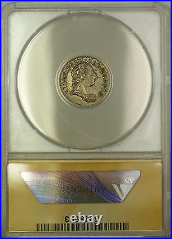 1762 Great Britain Silver Threepence 3P Coin ANACS AU-55
