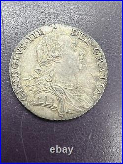 1787 Great Britain George III 1 Shilling Silver! Nice! KM#606.2