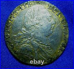 1787 One Shilling Great Britain. Very Solid Details for the Age AU AE-520