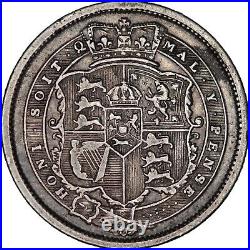 1816 George III shilling Great Britain silver coin