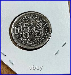 1816 Great Britain 1 Shilling Sterling Silver Coin