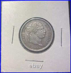 1816 Great Britain George III Six Pence Silver Coin XF-AU High Grade