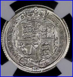 1816 Great Britain Silver 6 Pence NGC MS 64+