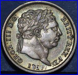 1817 Great Britain King George lll Silver One Shilling