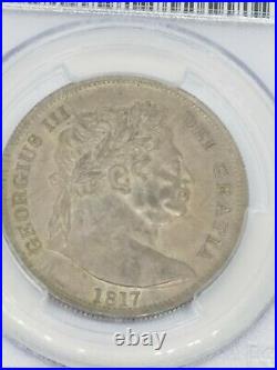 1817 Great Britain One Half 1/2 CR Silver Crown Coin George III PCGS MS 65 GEM