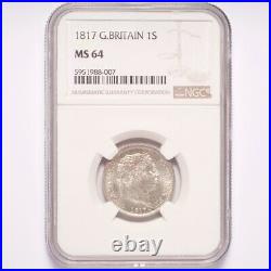 1817 Great Britain One Shilling NGC MS64