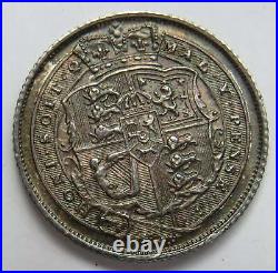 1817 King George III Silver Sixpence Coin Great Britain