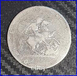 1819 Great Britain GEORGIUS III Crown LIX silver coin