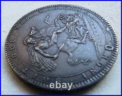 1819 LX. King George III Silver Crown Coin Great Britain