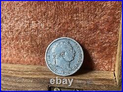 1820 Great Britain 1 Shilling Silver GEORGE III OVER 200 Years Old! AU Cond